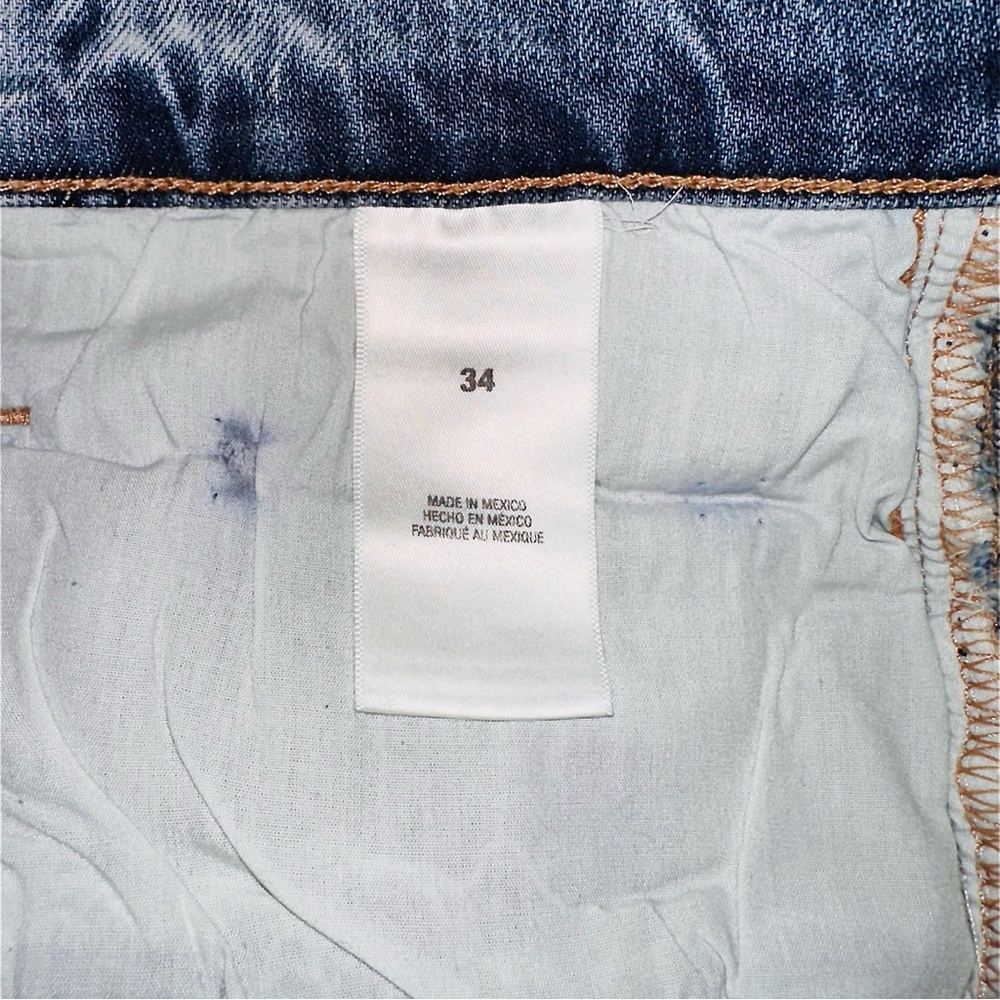 FAVORITE DAUGHTER 34 PETITE SHORTIE VALENTINA TOWER SUPER HIGH RISE - MED INDIGO - Picture 6 of 10